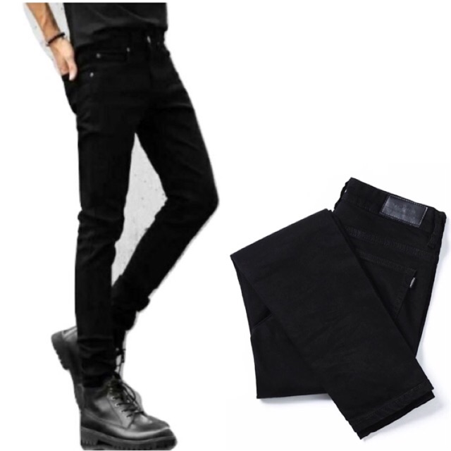 black stretchable jeans