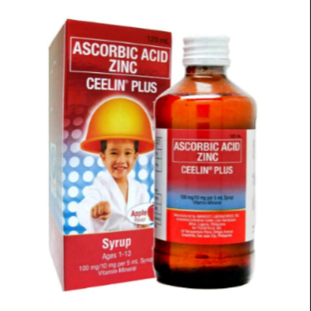 Ceelin Plus Ascorbic Acid Zinc Syrup Shopee Philippines