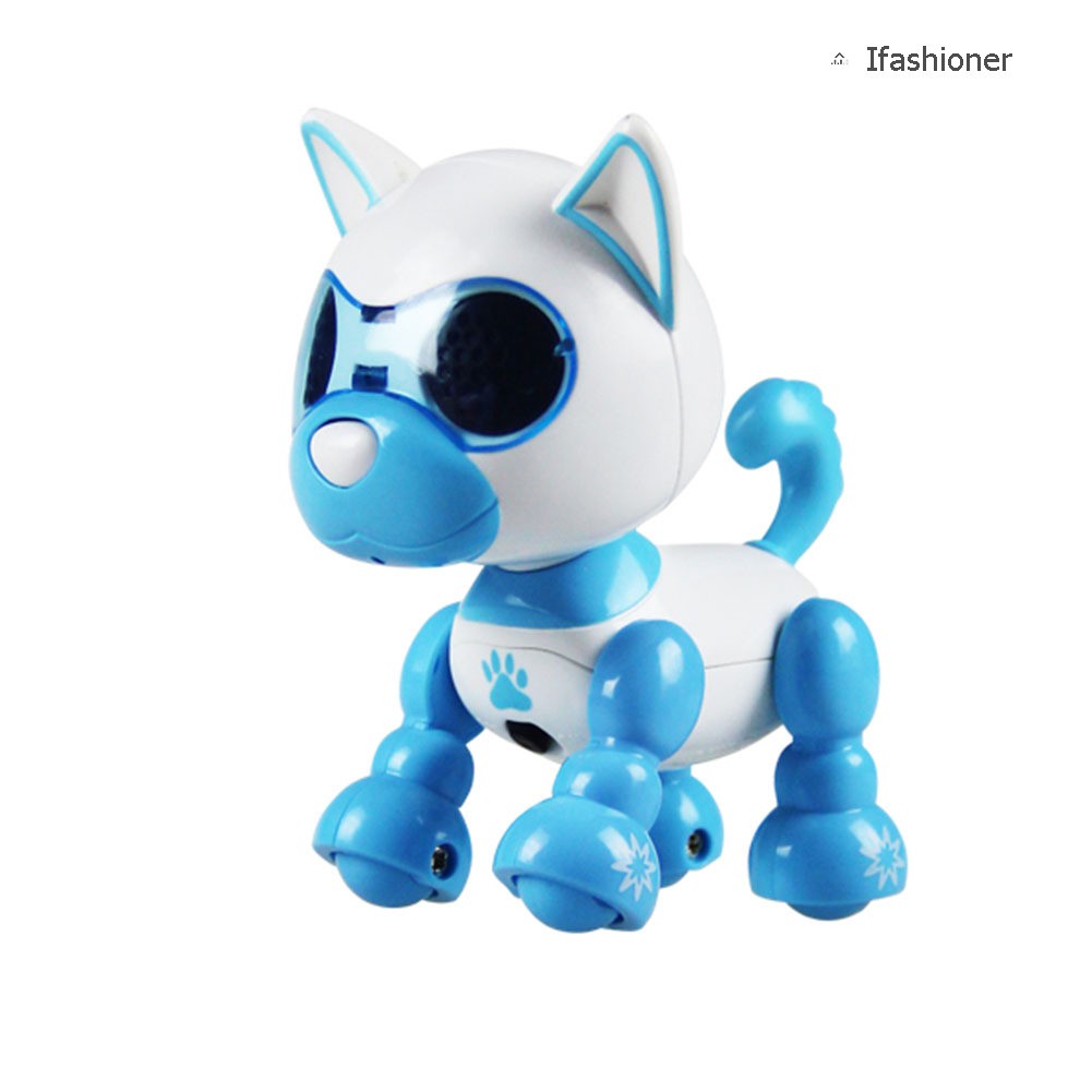 Interactive Puppy Robots with LED Eyes Mini Sound Recording Smart Dog ...