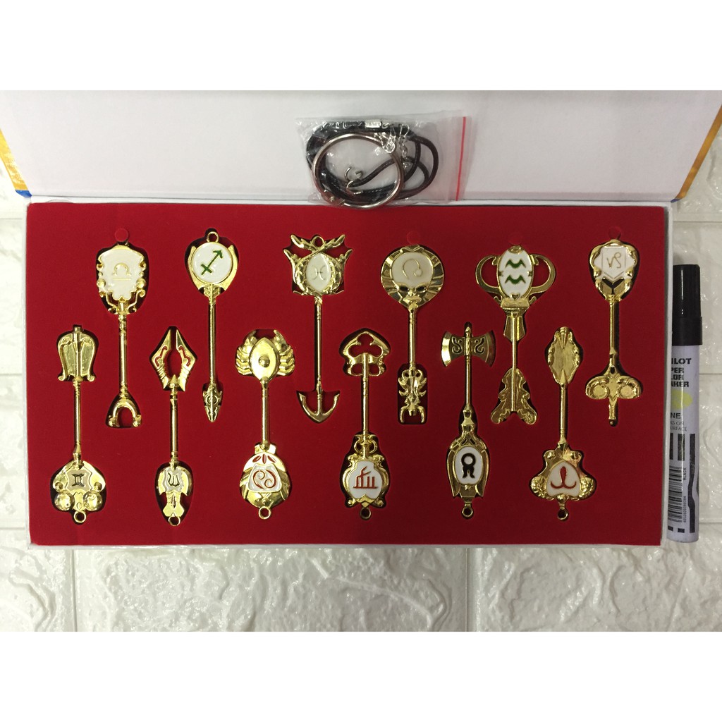 Fairy Tail Celestial Key Set 12pcs Shopee Philippines