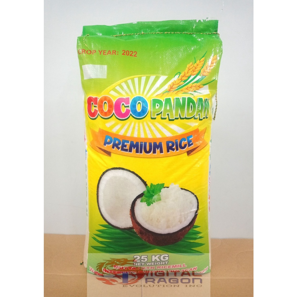 COCO PANDAN PREMIUM RICE NET WEIGHT 25KG | Shopee Philippines