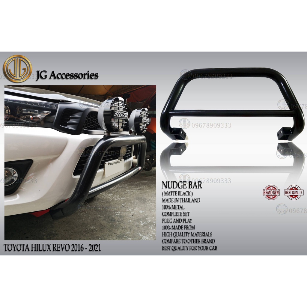 TOYOTA HILUX REVO 2016 2022 FRONT BUMPER GUARD/NUDGE BAR/BULL BAR