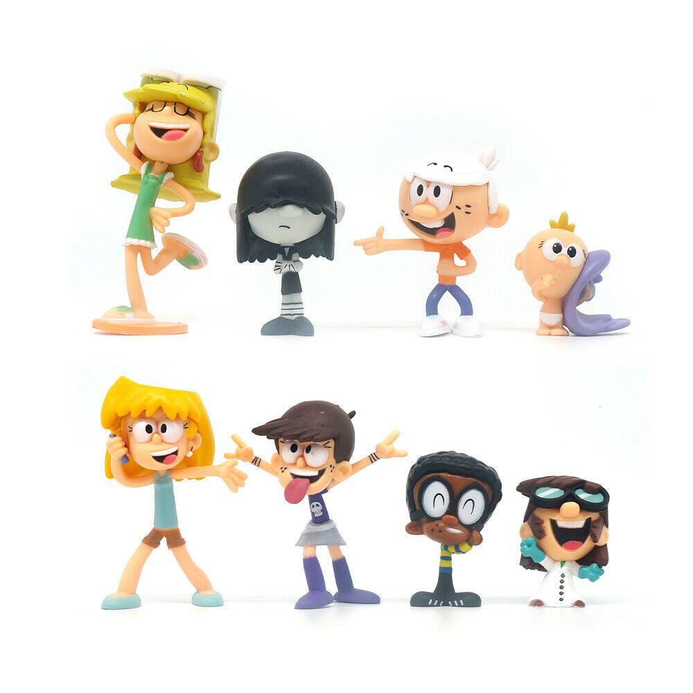 The Loud House Action Figure Cake Topper Toy Lincoln Leni Luna Clyde ...