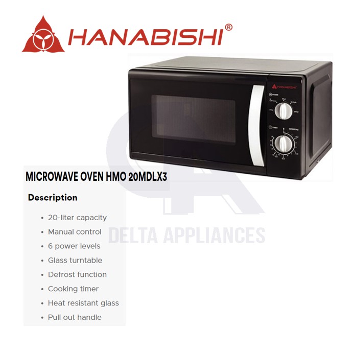 hanabishi microwave oven hmo 20mbd