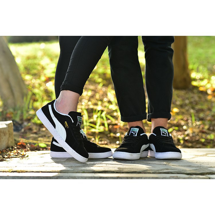 puma basket platform core black sneakers