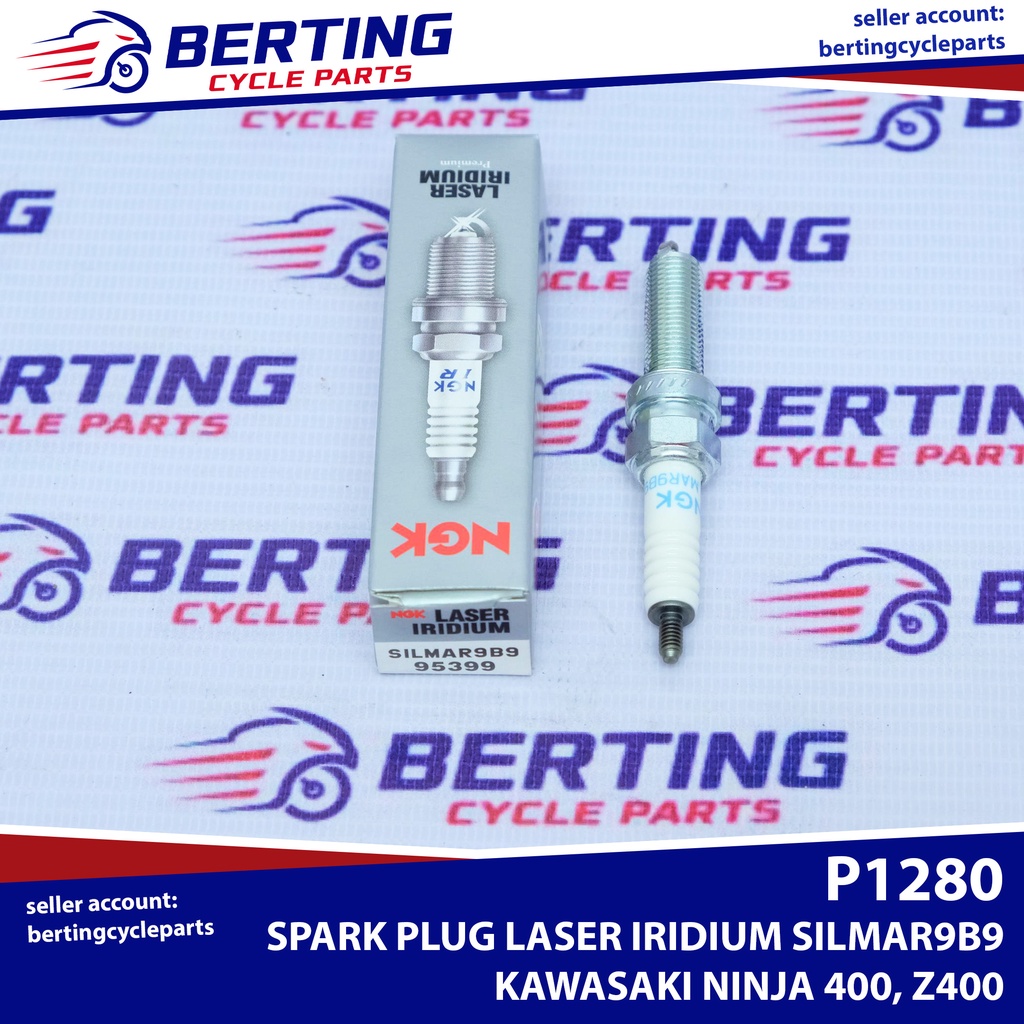1PC SPARK PLUG NGK SILMAR9B9 LASER IRIDIUM Kawasaki Z400 Ninja 400