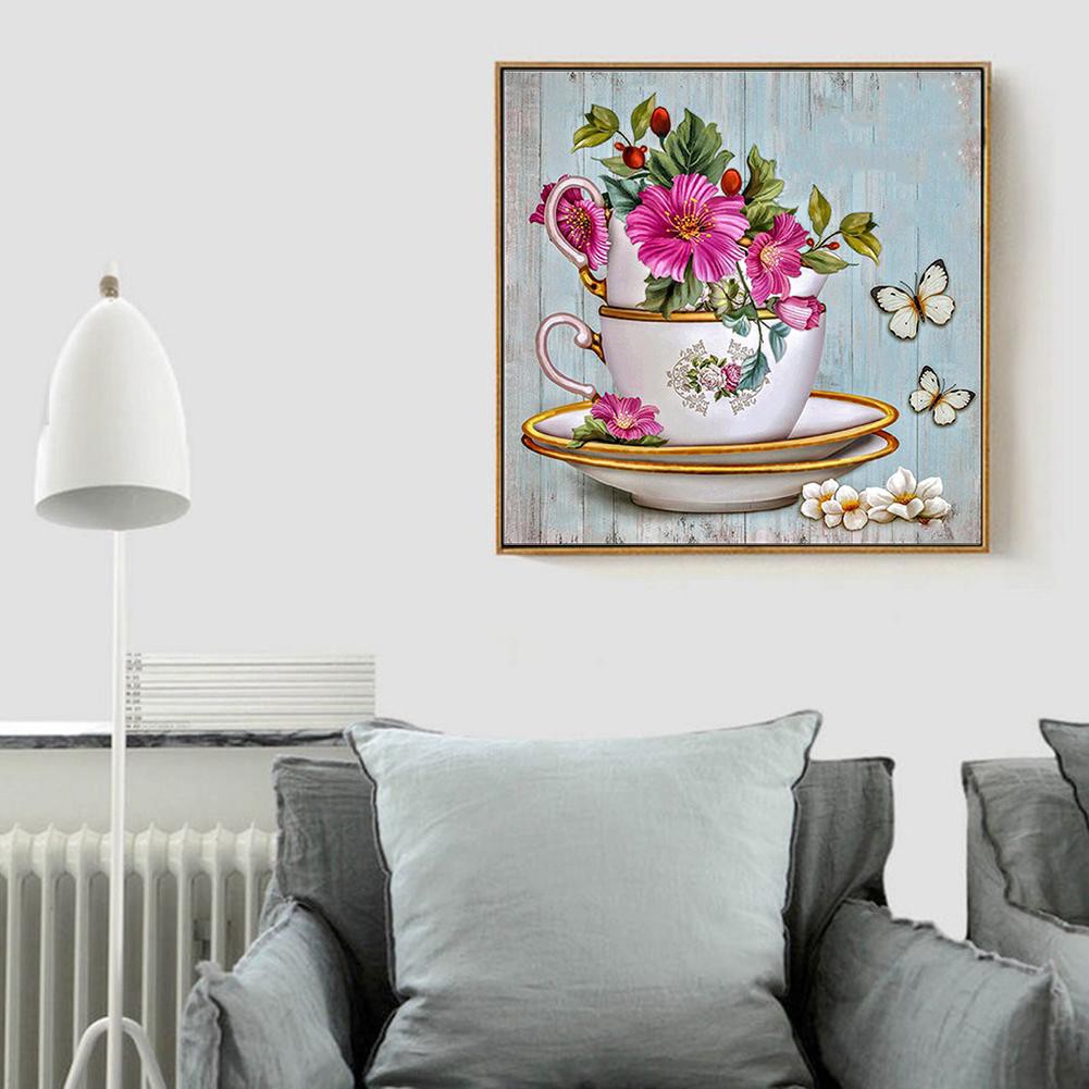 5D DIY Diamond Embroidery Painting Flowers Full Drill Mosaic Cross Stitch MF