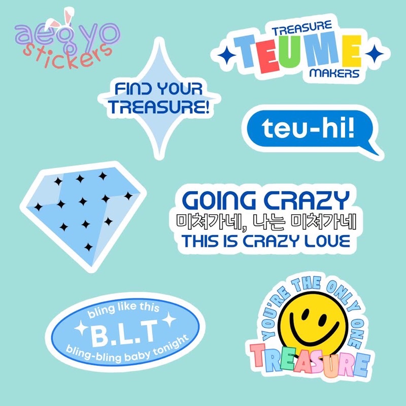 treasure kpop sticker set new waterproof and scratchproof shopee philippines