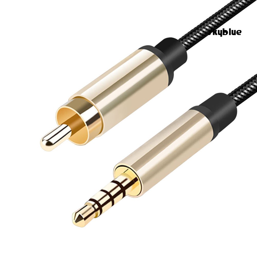 Sky61 2m rca to aux 3 5mm jack coaxial audio connector cable for xiao