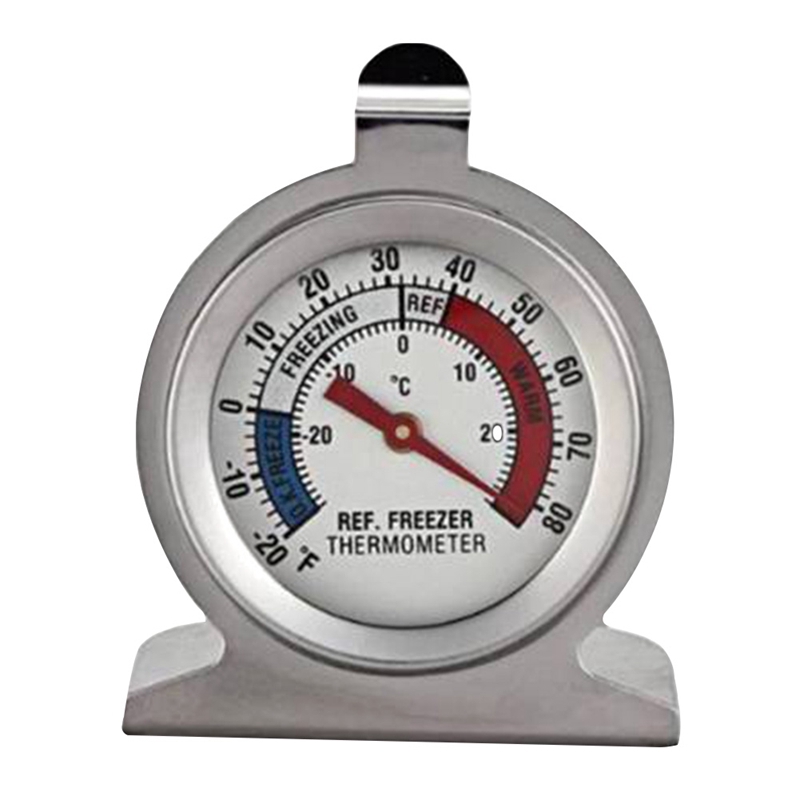 4 Pcs Large Dial Stainless Steel Temperature Fridge Thermometer For