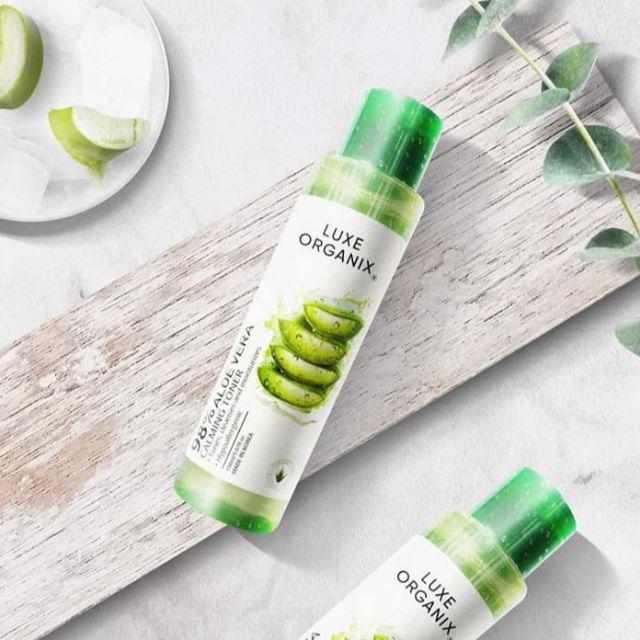 luxe organix aloe vera calming toner benefits