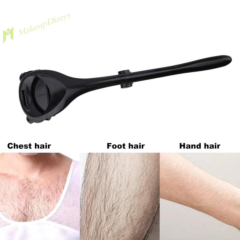 Long Handle Two Head Blade Back Hair Shaver Body Leg Hair Removal