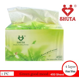 Shuta Green Removable Tissue 1 Pc 14 x 9 Cm