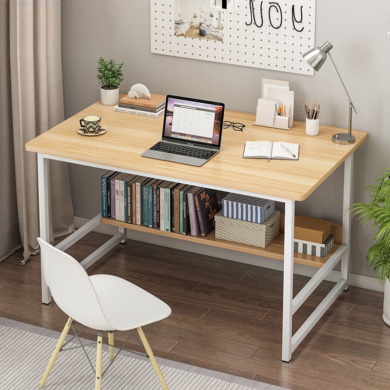 Desktop Computer Desk Home Office table Desk Learning desk integrated ...