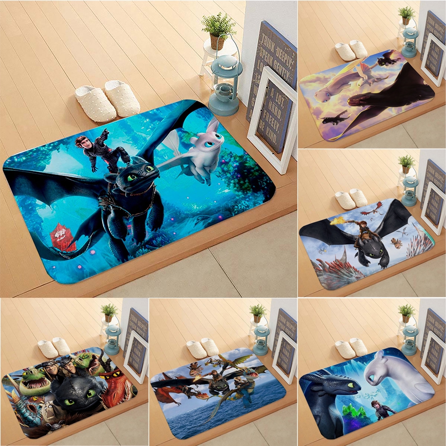 H L Home How To Train Your Dragon Carpet Suitable For Bedroom Bathroom Welcome Doormat