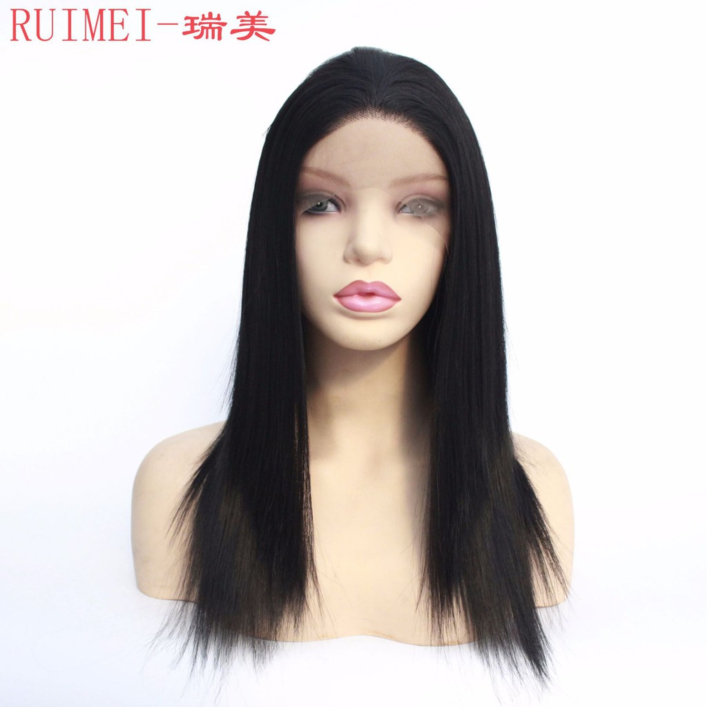 realistic black wig