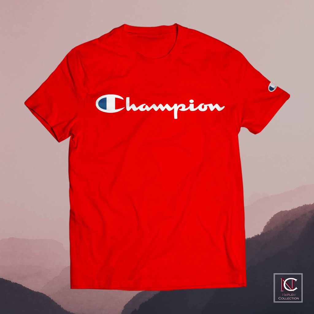 champion t shirt print