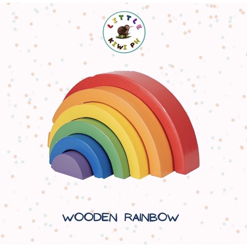 Anko Wooden Rainbow Stacking blocks Shopee Philippines
