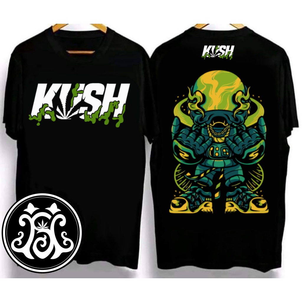 KUSH clothing oversize t shirt for mens Top Crazy Alien Creativity SIZE(S-3XL)black tops unisex COD.
