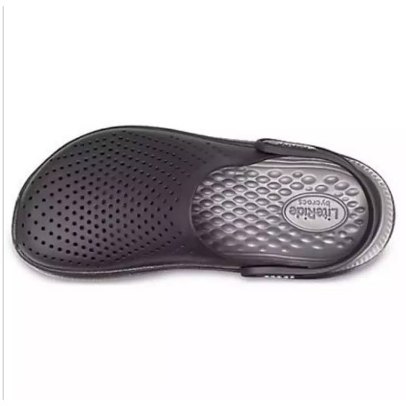 Crocs Unisex Sandals For Women and Men Black Smoke gray LiteRide Clog For  all seasons | Shopee Philippines