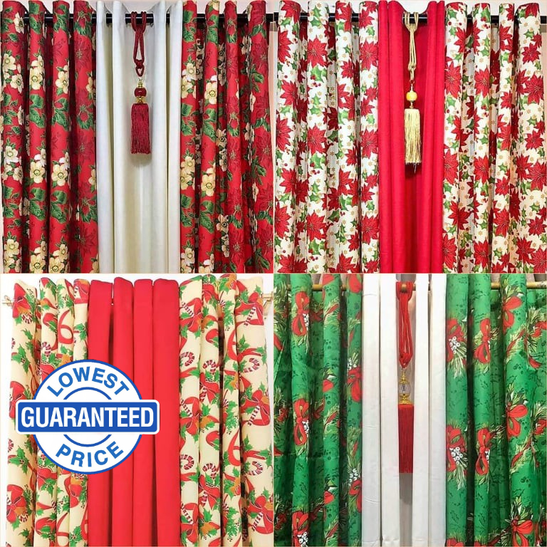3 in 1 Set Ring Curtains Holiday Edition (6Ft/7Ft) Shopee Philippines