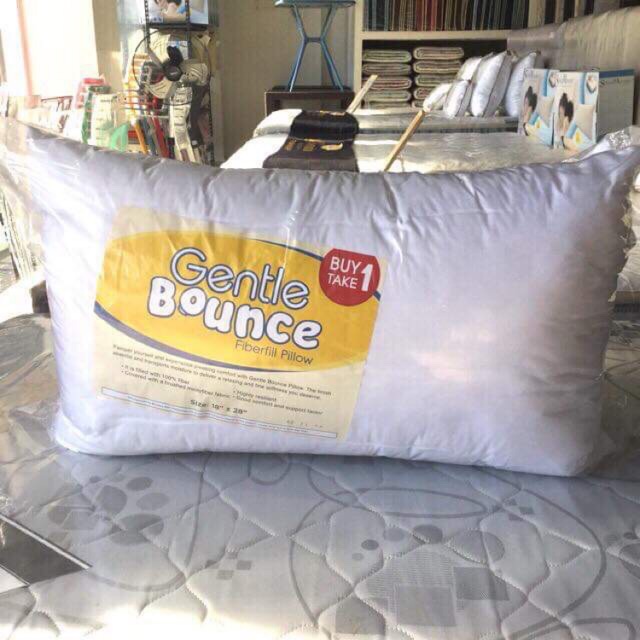 gentle bounce fiberfill pillow