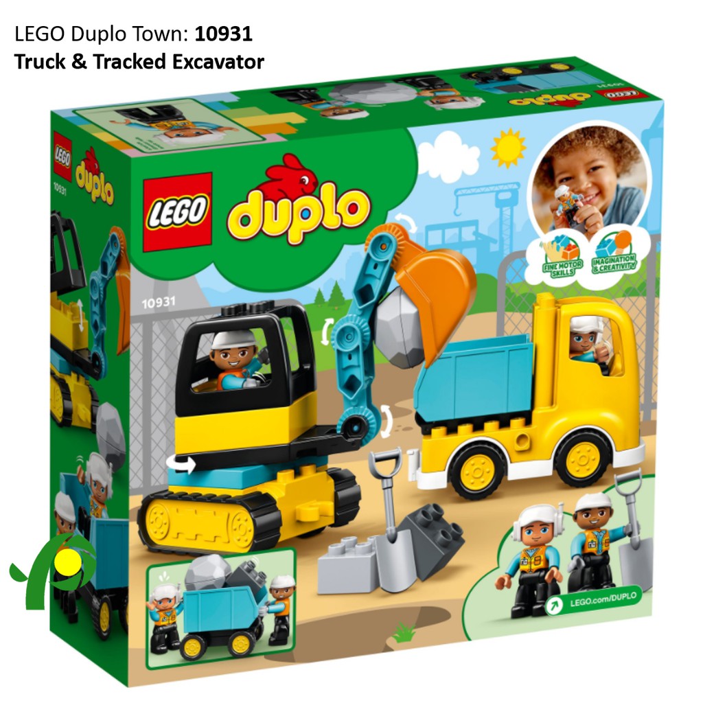 truck and tracked excavator duplo