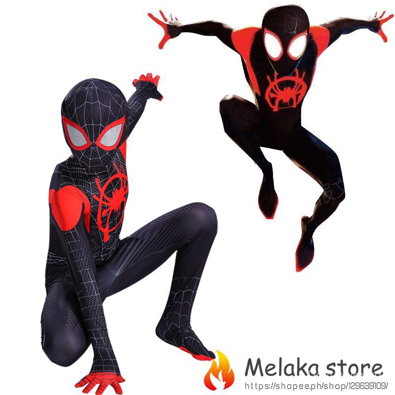 SpiderMan: Into the Spider-Verse Costume Adults Children Kid | Shopee  Philippines