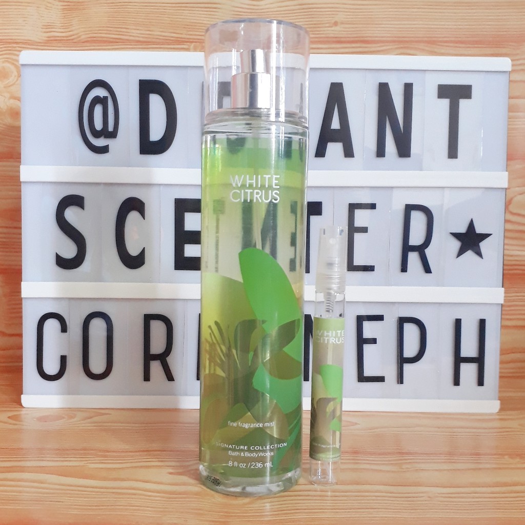 White Citrus Bath and Body Works in 10ml Decant or TakaI Shopee