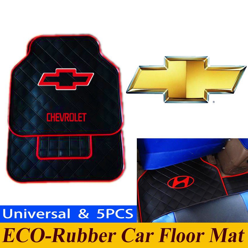 2019 Fashion 5pcs Set Universal Car Floor Mat Eco Rubber