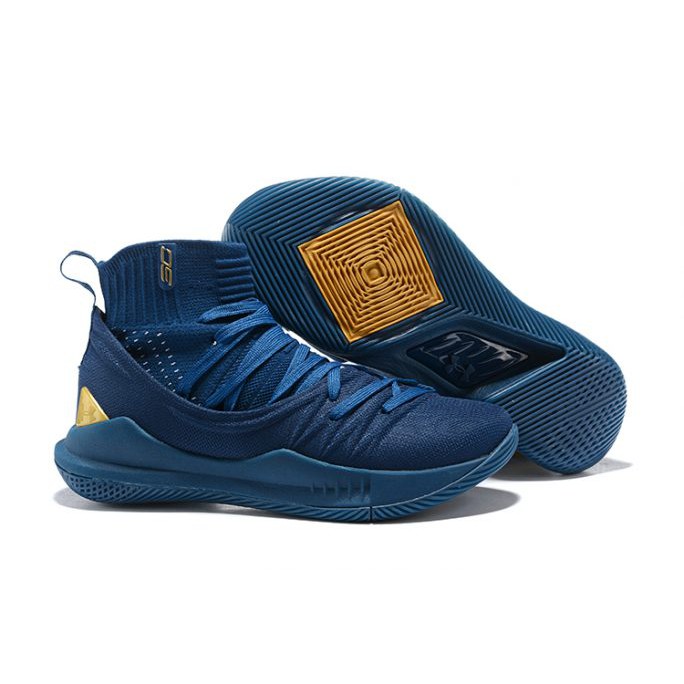 curry 5 blue and gold