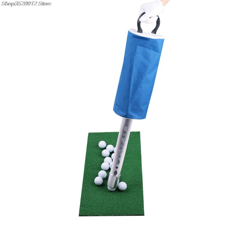 Golf Ball Picker Shag Bag Putter Holder Storage Retriever Portable Ball