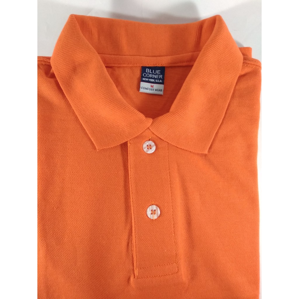 Original Blue Corner plain polo shirt(orange) | Shopee Philippines