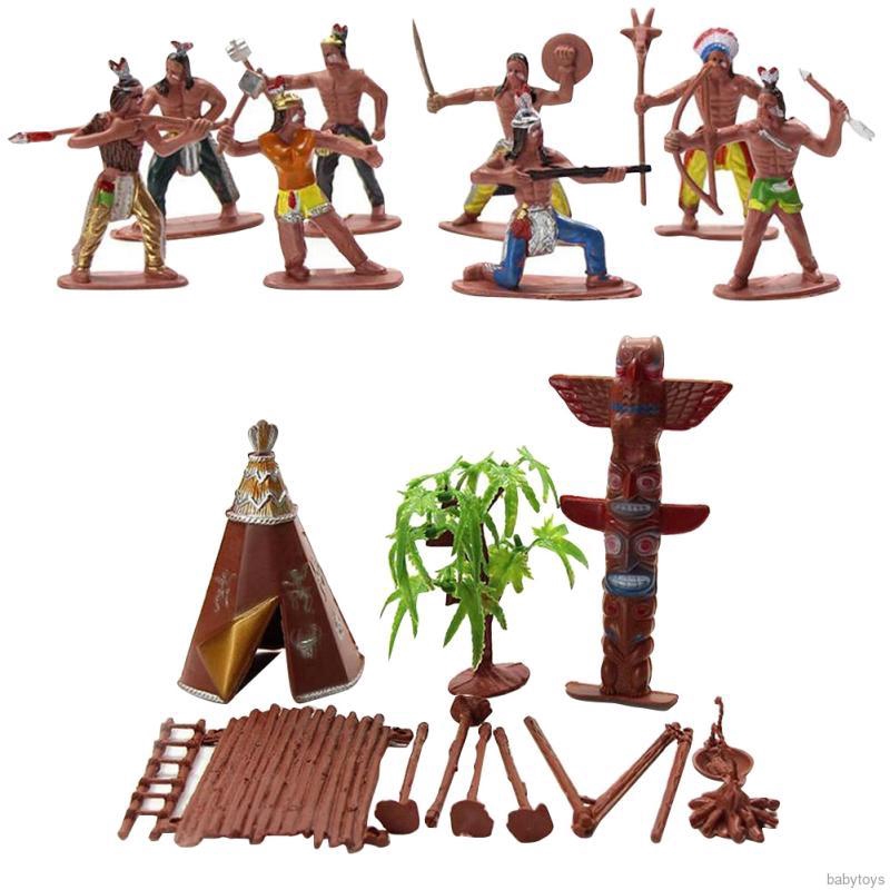 toy cowboys and indian figures