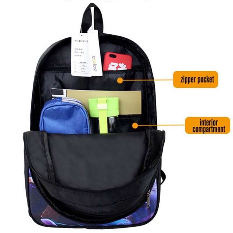 Large Capacity Zipper Gravity Falls Cartoon Backpack School Bag Student Book Bag Rucksack Shopee Philippines - gravity falls journal 3 bag roblox