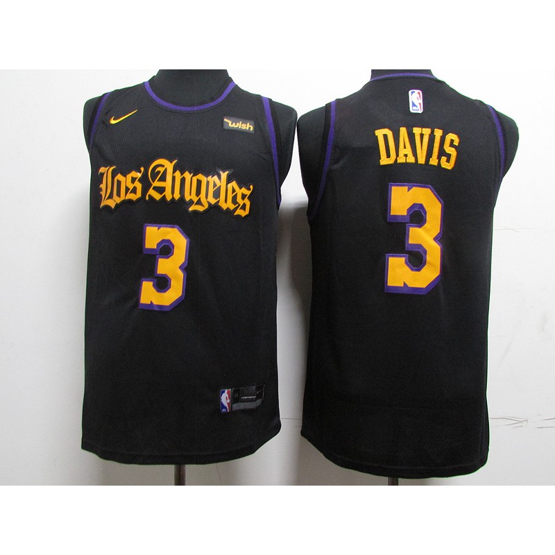 anthony davis black lakers jersey