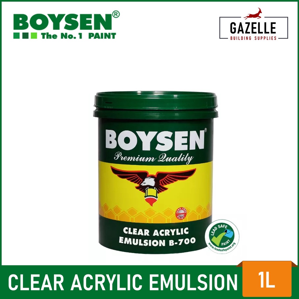 BOYSEN Clear Gloss Acrylic Emulsion B700 1L Shopee Philippines