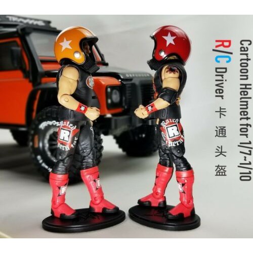 1/6 Scenes Racing Motorcycle Helmet Simulation Plastic Racing Action Figure Gift 