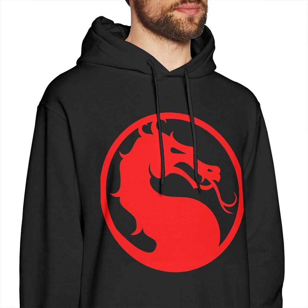 Mortal Kombat Hoodie Mortal Kombat Red Dragon Hoodies Men S Pullover Hoodie Cotton Long Length Hoodi Shopee Philippines