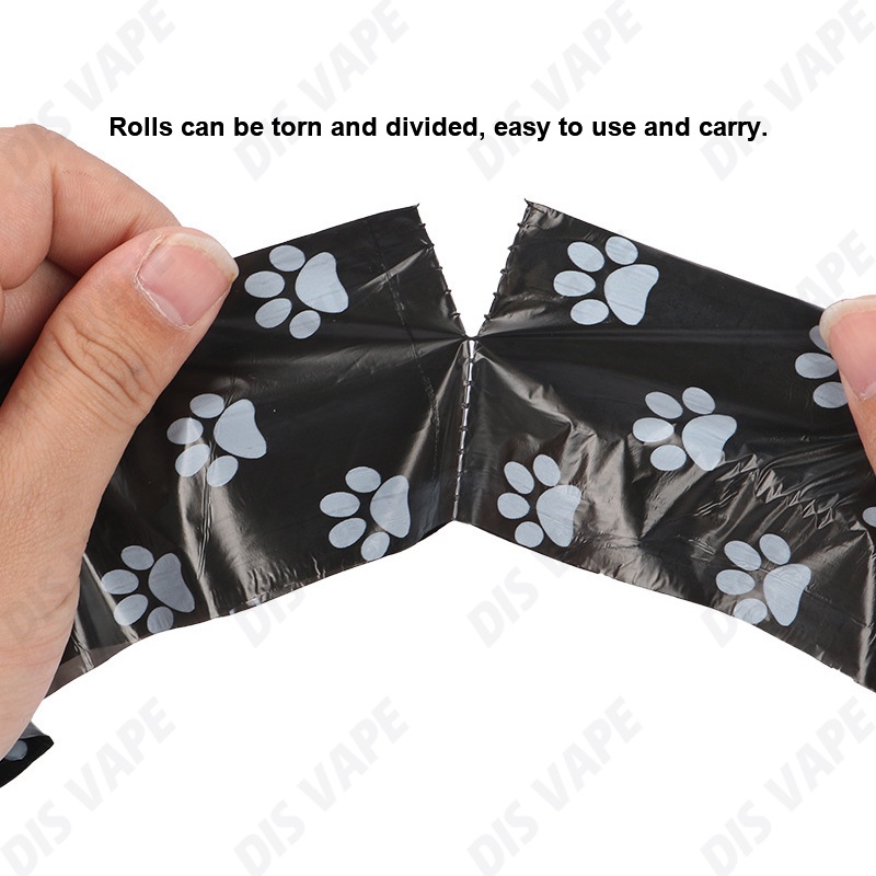Pet Poop Bag Pet Printing Footprint Garbage Bag Disposable Trash Bag Dog Poop Bags(15 Bags Per Roll) #8