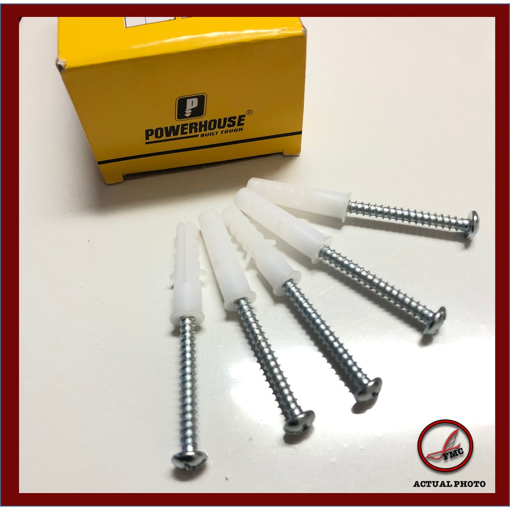 Plastic Tox # 8 or #10 with Metal Screw 