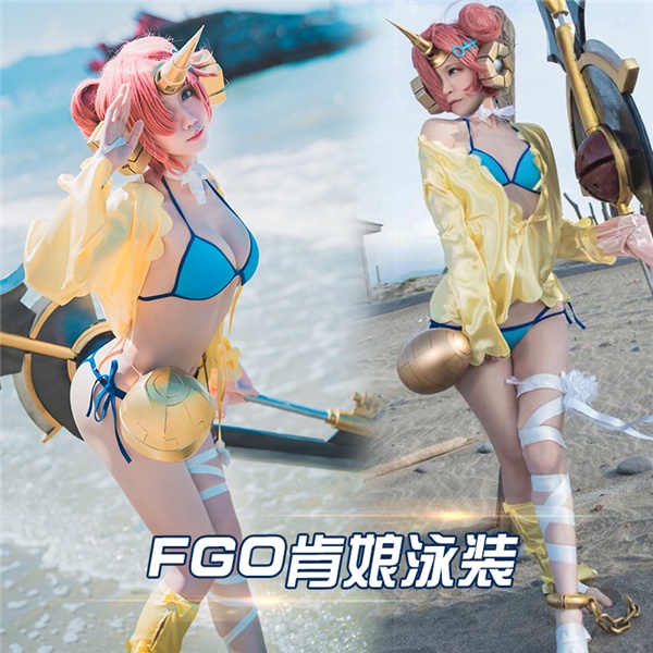 Anime Fate/Apocrypha Frankenstein swimsuit Cosplay Costumes bathing suit women swimwear A