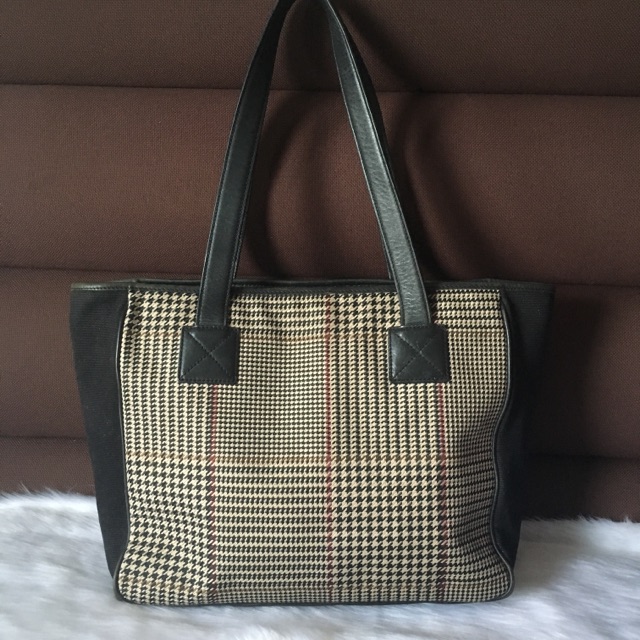 ralph lauren houndstooth bag