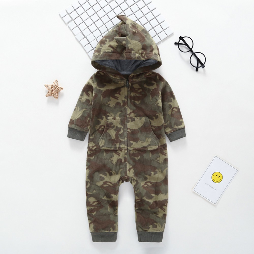 infant camo overalls