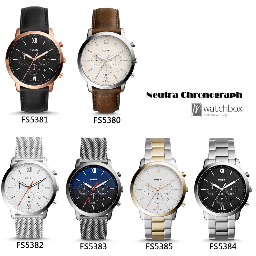 fossil neutra chronographe