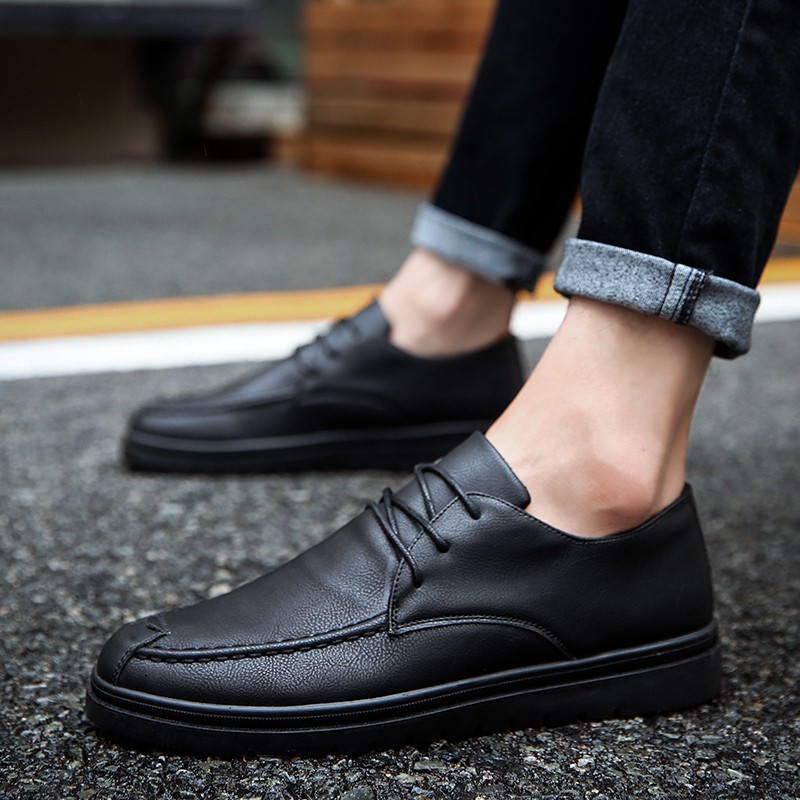 solid black non slip shoes
