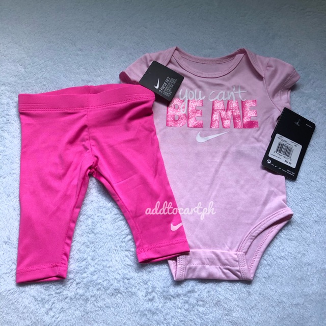 pink nike onesie