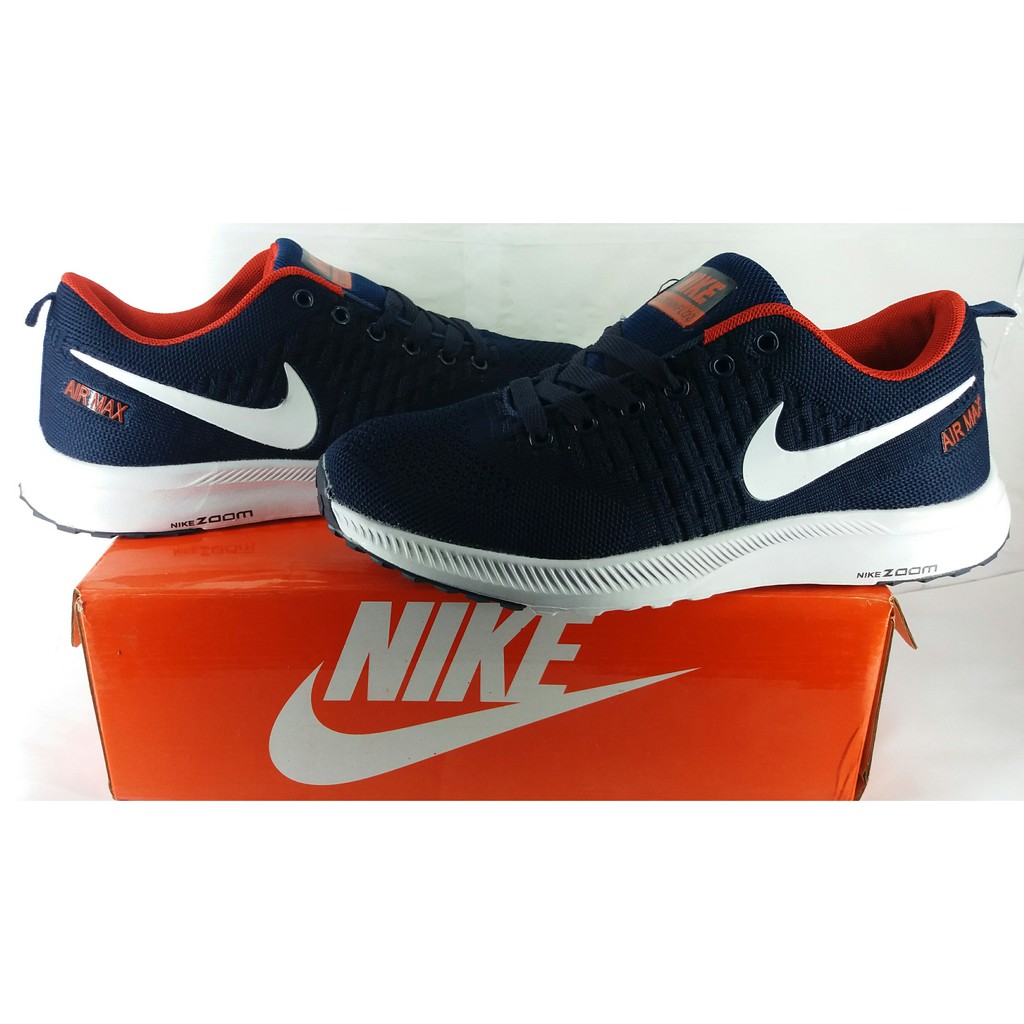 navy blue and red nikes
