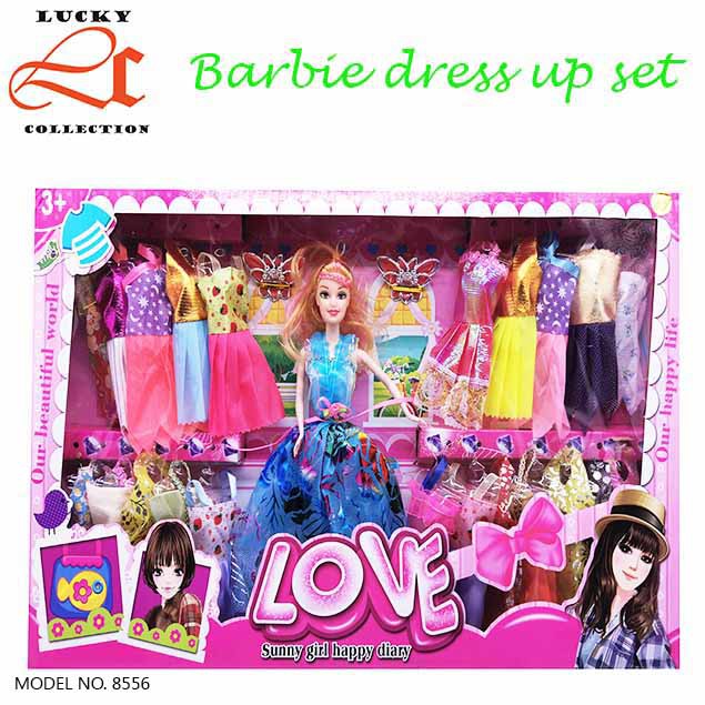 barbie doll dress up set