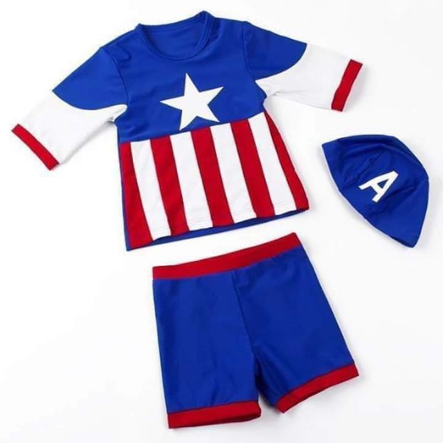 captain america swimming costume